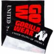 Gorilla Wear Functional Gym Towel - törülköző (fekete/piros)