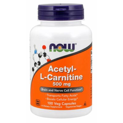 NOW Foods Acetyl-L-Carnitine 500mg (100 kapszula)