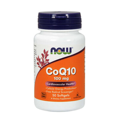 NOW Foods COQ10 100mg (50 lágy kapszula)