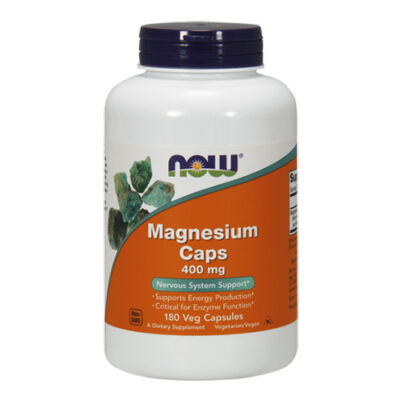 NOW Foods Magnesium Caps 400mg (180 kapszula)