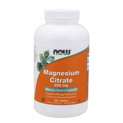 NOW Foods Magnesium Citrate 200mg (250 tabletta)