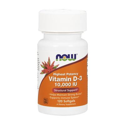 NOW Foods Vitamin D-3 10.000 IU (120 lágy kapszula)