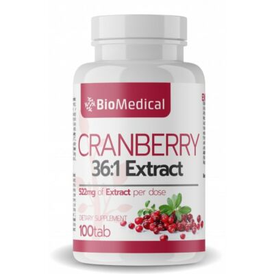 Biomedical Cranberry Extract (Tőzegáfonya kivonat) (100 tabletta)