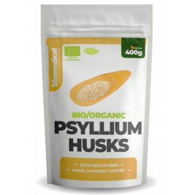 Biomedical Organic Psyllium Husks – Bio útifűmaghéj (400g)
