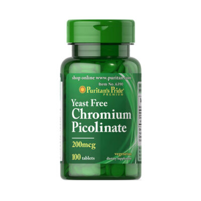 Puritan's Pride Chromium Picolinate Yeast Free 200mcg (100 tabletta)