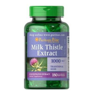 Puritan's Pride Milk Thistle Extract 1000mg (180 lágykapszula)