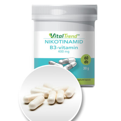 Vital Trend Nikotinamid (B3-vitamin) 400 mg (60 kapszula)