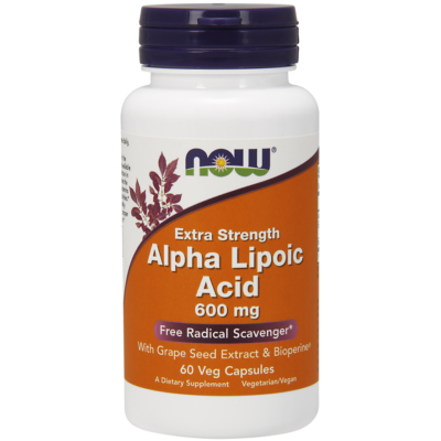 NOW Foods Alpha Lipoic Acid Extra Strength 600mg (60 kapszula)
