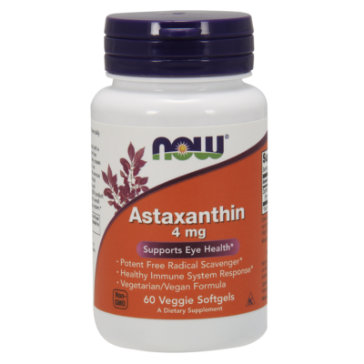 NOW Foods Astaxanthin 4mg (60 lágy kapszula)