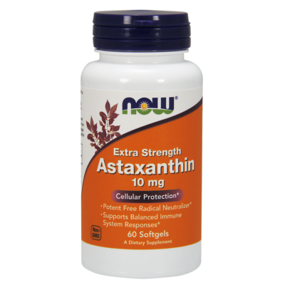 NOW Foods Astaxanthin Extra Strength 10mg (60 lágy kapszula)
