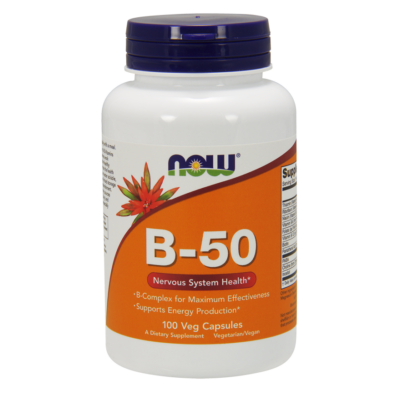 NOW Foods Vitamin B-50 (100 kapszula)