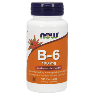 NOW Foods Vitamin B-6 100mg (100 kapszula)