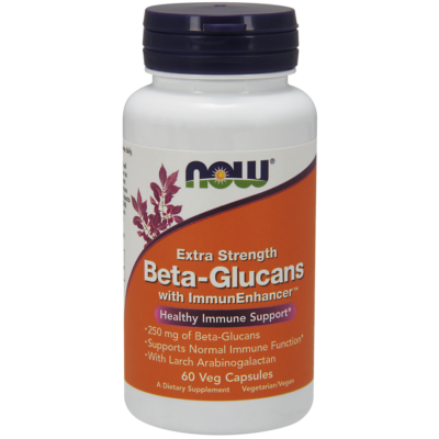 NOW Foods Beta-Glucans with ImmunEnhancer™ Extra Strenght 250mg (60 kapszula)