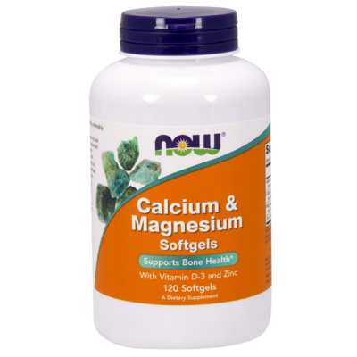 NOW Foods Calcium & Magnesium Softgels (120 lágy kapszula)