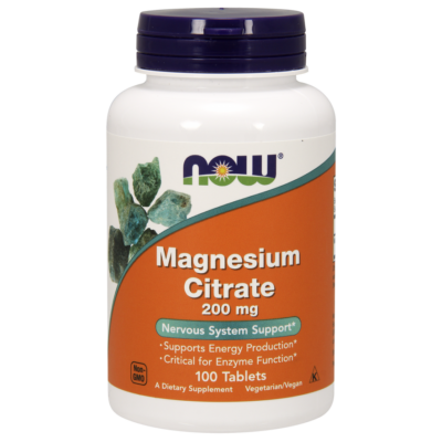 NOW Foods Magnesium Citrate 200mg (100 tabletta)