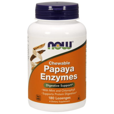 NOW Foods Papaya Enzymes Chewable (180 rágótabletta)