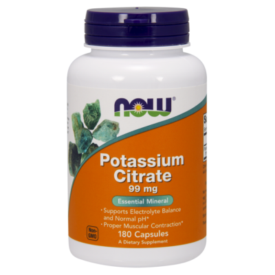 NOW Foods Potassium Citrate 99mg (180 kapszula)