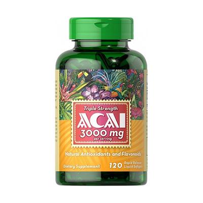 Puritan's Pride Acai 3000 mg (120 lágy kapszula)